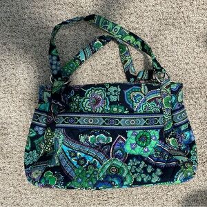 Vera Bradley Vibrant Blue and Green Shoulder Bag
